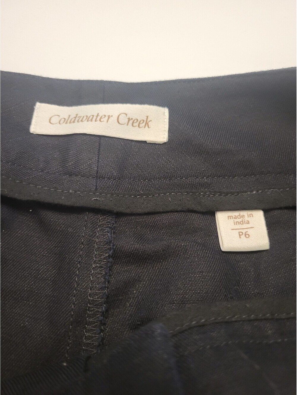 Coldwater Creek Black Embellished Cropped Pants Size P6